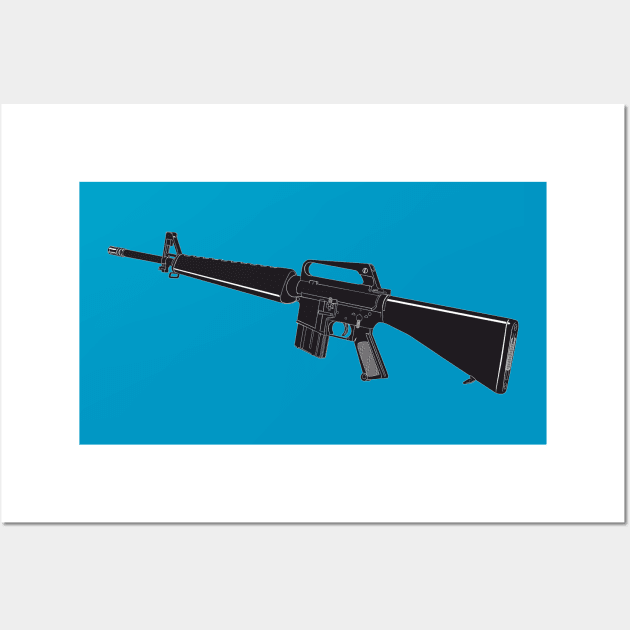 M16A1 and nothing extra Wall Art by FAawRay